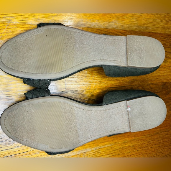 Old Navy Braided D’Orsay Flats | Size 9 | Dark Olive Green - Picture 5 of 9